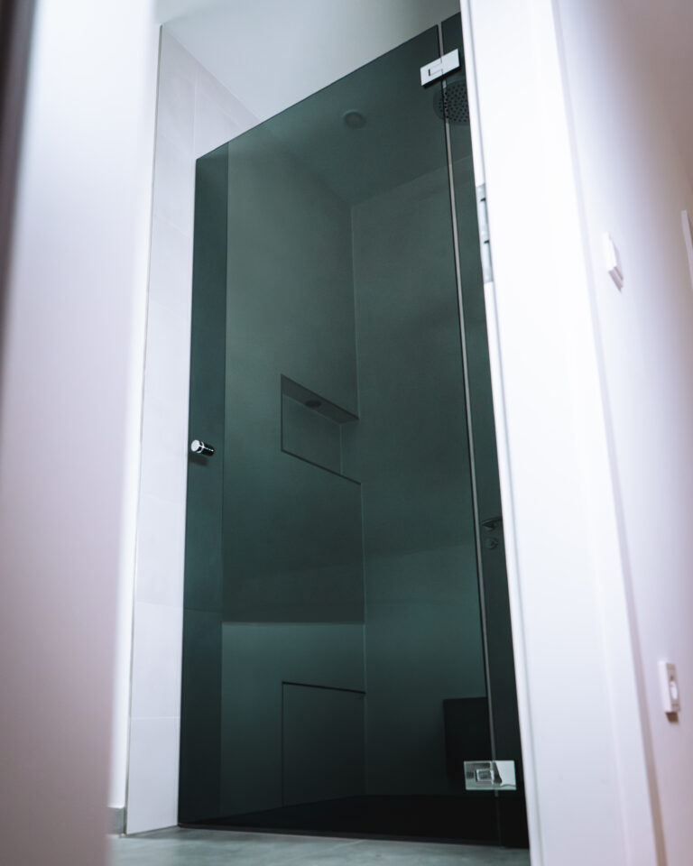 Glasdusche Dunkelglas